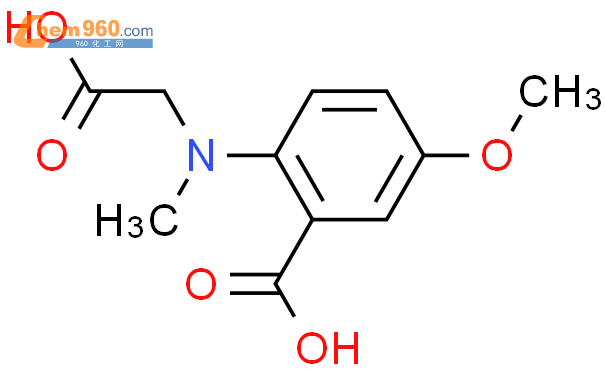 104961 12 8 2 carboxymethyl methyl amino 5 methoxybenzoic acidCAS号