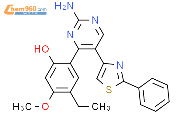 105258 15 9 Phenol 2 2 Amino 5 2 Phenyl 4 Thiazolyl 4 Pyrimidinyl