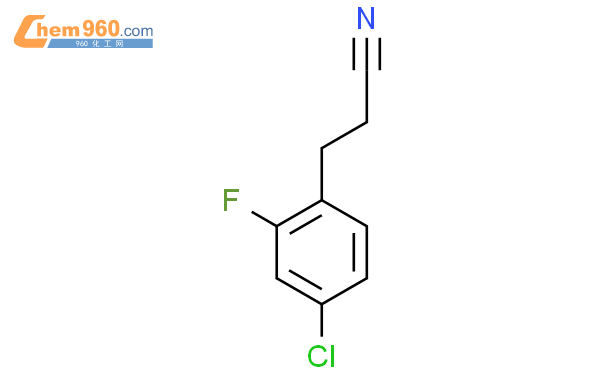 1057676 71 7 3 4 chloro 2 fluorophenyl propanenitrileCAS号 1057676 71 7