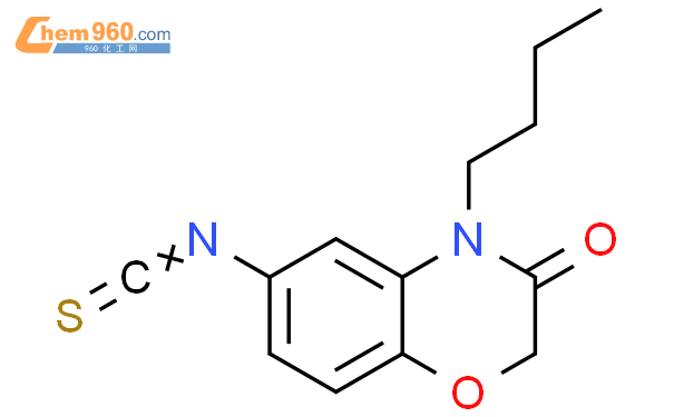 105808 31 9 2H 1 4 Benzoxazin 3 4H one 4 butyl 6 isothiocyanato 化学式