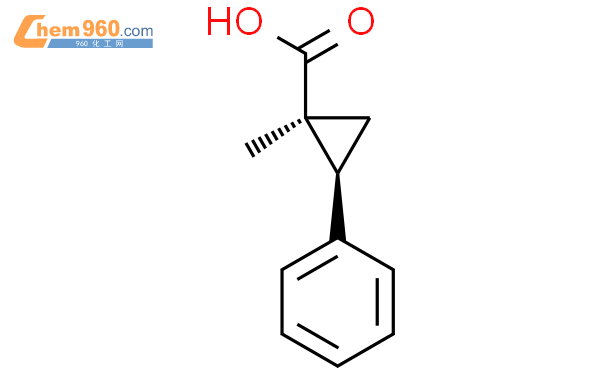 10606 69 6 1S 2S 1 Methyl 2 phenylcyclopropane 1 carboxylic acid化学式