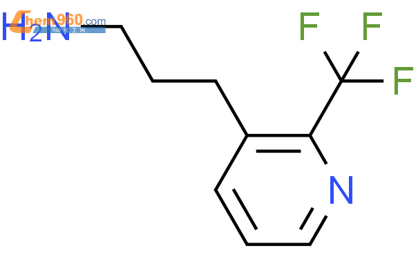 1060811 15 5 3 2 trifluoromethyl pyridin 3 yl propan 1 amine化学式结构式