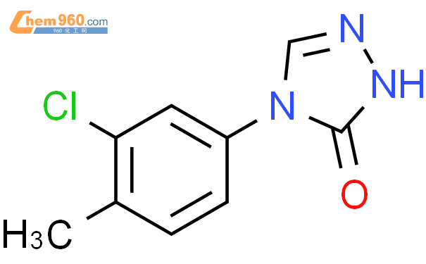 1065074 18 1 4 3 氯 4 甲基苯基 1H 1 2 4 噻唑 5 4H 酮化学式结构式分子式mol 960化工网