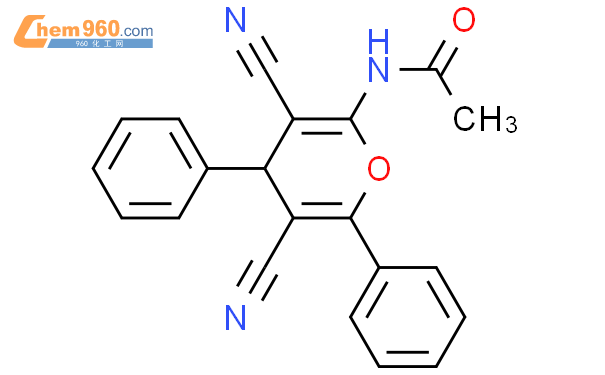 107200 01 1 Acetamide N 3 5 dicyano 4 6 diphenyl 4H pyran 2 yl CAS号