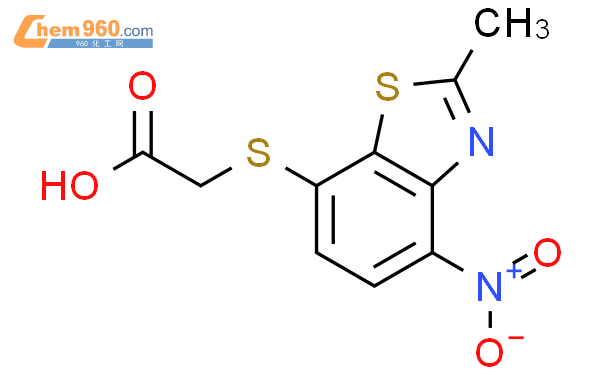 107586 85 6 Acetic acid 2 methyl 4 nitro 7 benzothiazolyl thio CAS号