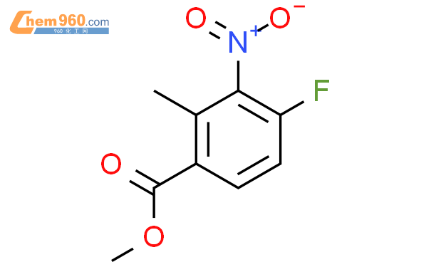 1079991 69 7 methyl 4 fluoro 2 methyl 3 nitrobenzoate化学式结构式分子式mol