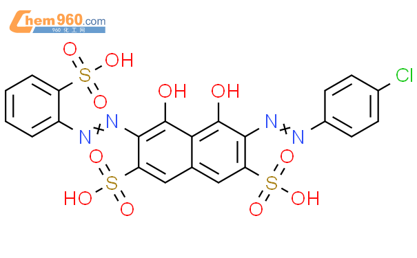 109897 43 0 2 7 Naphthalenedisulfonic Acid 3 4 Chlorophenyl Azo 4 5