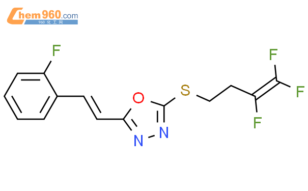 109992 30 5 1 3 4 Oxadiazole 2 2 2 Fluorophenyl Ethenyl 5 3 4 4