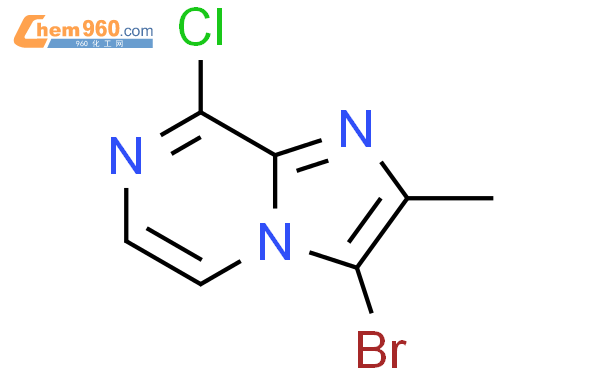 1124321 36 3 3 溴 8 氯 2 甲基咪唑并 1 2 A 吡嗪化学式结构式分子式mol 960化工网