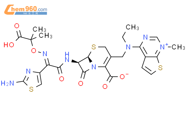 112606 65 2 Thieno 2 3 D Pyrimidinium 4 6R 7R 7 2Z 2 Amino 4