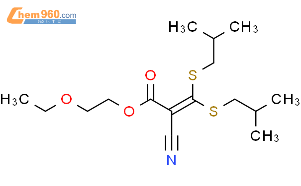 113656 60 3 2 Propenoic Acid 2 Cyano 3 3 Bis 2 Methylpropyl Thio 2