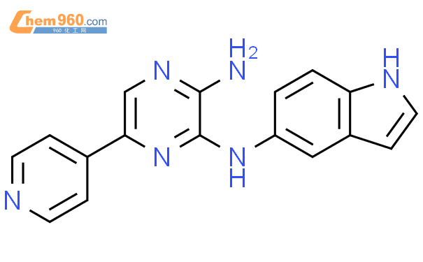 1175017 90 9 3 N 1H indol 5 yl 5 pyridin 4 ylpyrazine 2 3 diamineCAS号