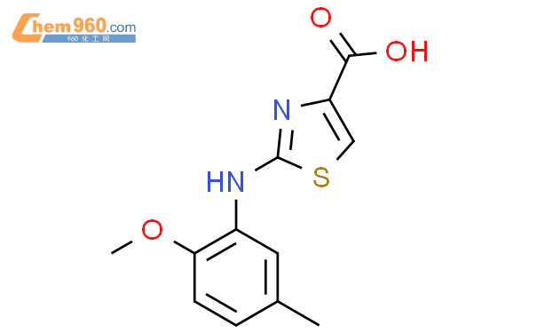 1176076 84 8 2 2 Methoxy 5 Methylphenyl Amino 1 3 Thiazole 4