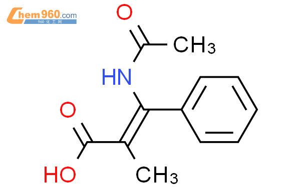 118306 66 4 2 Propenoic acid 3 acetylamino 2 methyl 3 phenyl 化学式结构式