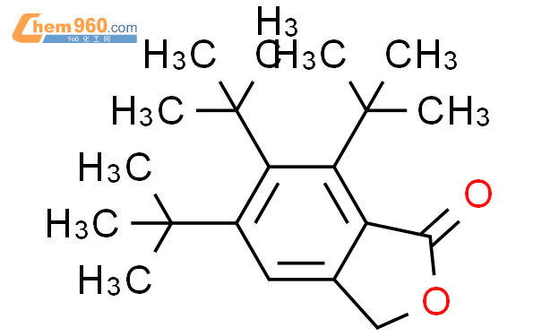 118717 77 4 1 3H Isobenzofuranone 5 6 7 tris 1 1 dimethylethyl 化学式