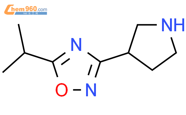 1225218 61 0 5 isopropyl 3 pyrrolidin 3 yl 1 2 4 oxadiazole化学式结构式分子