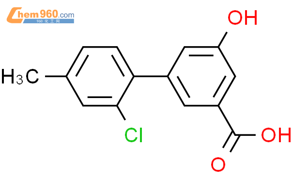 1258622 09 1 3 2 chloro 4 methylphenyl 5 hydroxybenzoic acid化学式结构式