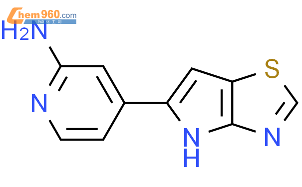 1258934 89 2 4 4H pyrrolo 2 3 d thiazol 5 yl pyridin 2 amine化学式结构式分子