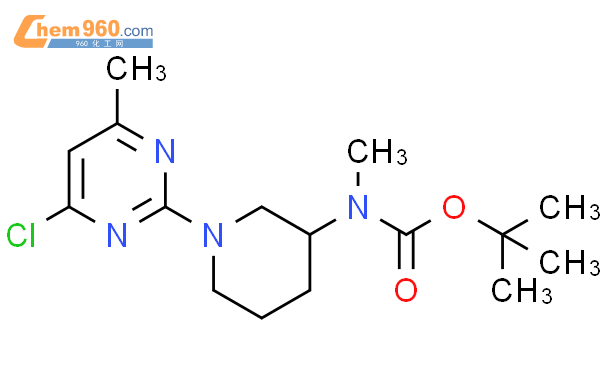 1261233 64 0 Tert Butyl 1 4 Chloro 6 Methylpyrimidin 2 Yl Piperidin 3