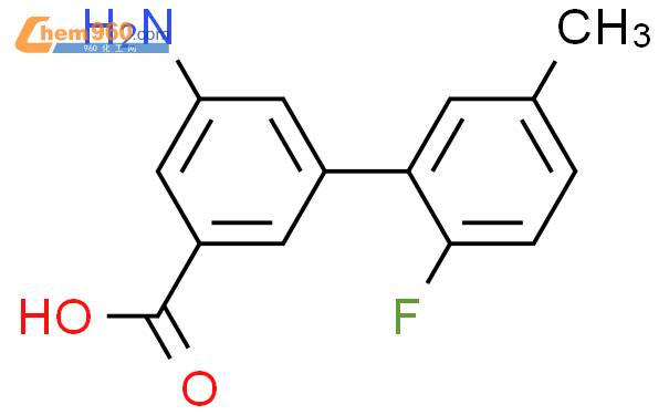 1261948 61 1 3 amino 5 2 fluoro 5 methylphenyl benzoic acid化学式结构式分子式