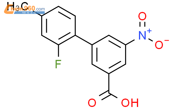 1261970 42 6 2 Fluoro 4 Methyl 5 Nitro 1 1 Biphenyl 3 Carboxylic