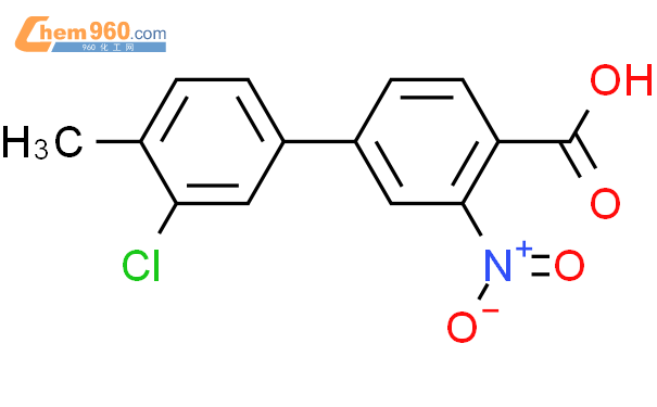 1261979 62 7 4 3 chloro 4 methylphenyl 2 nitrobenzoic acidCAS号