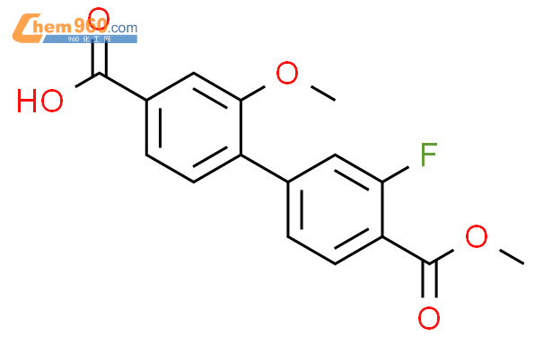 1261982 40 4 4 3 Fluoro 4 Methoxycarbonylphenyl 3 Methoxybenzoic Acid