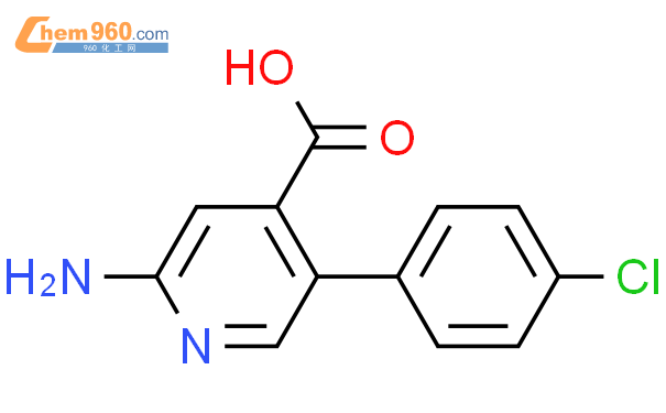 1261990 49 1 2 amino 5 4 chlorophenyl pyridine 4 carboxylic acidCAS号