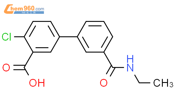 1261993 09 2 2 chloro 5 3 ethylcarbamoyl phenyl benzoic acidCAS号