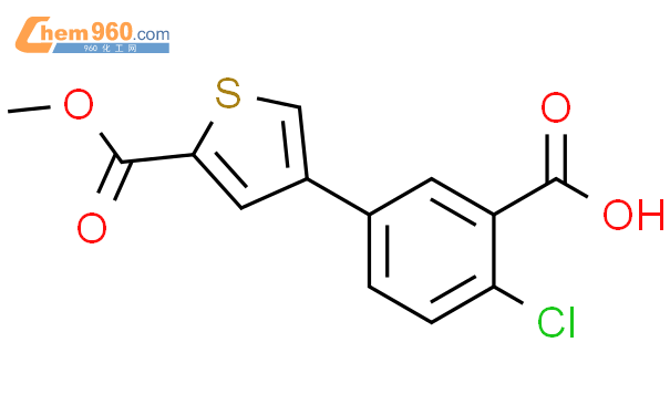 1262006 90 5 2 Chloro 5 5 Methoxycarbonylthiophen 3 Yl Benzoic AcidCAS