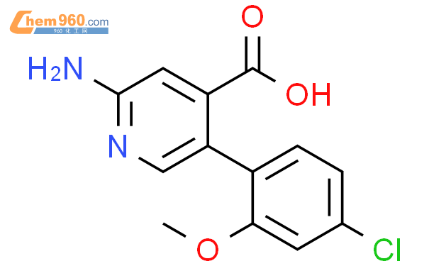 2 amino 5 4 chloro 2 methoxyphenyl pyridine 4 carboxylic acidCAS号