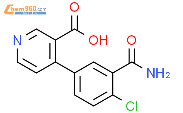 1262010 99 0 4 3 carbamoyl 4 chlorophenyl pyridine 3 carboxylic acid化学