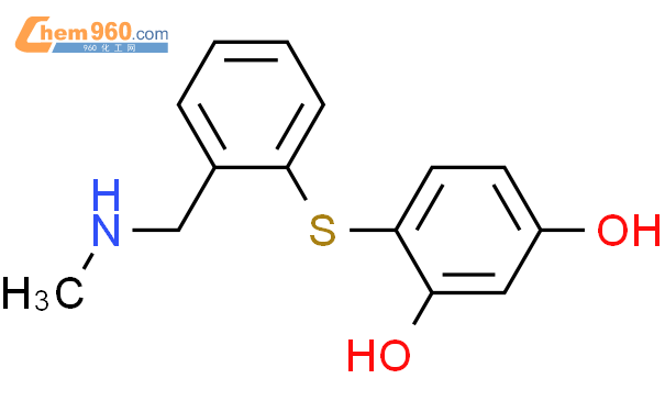 127906 35 8 1 3 Benzenediol 4 2 Methylamino Methyl Phenyl Thio