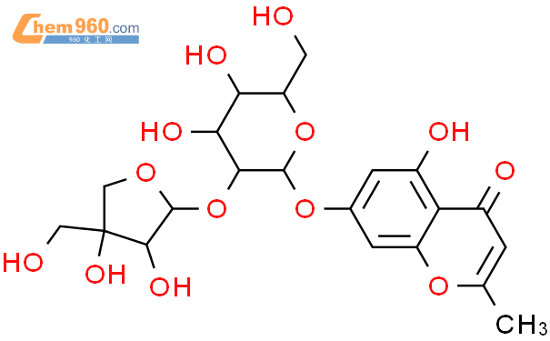 128396 16 7 4H 1 Benzopyran 4 One 7 2 O D Apio B D Furanosyl B D