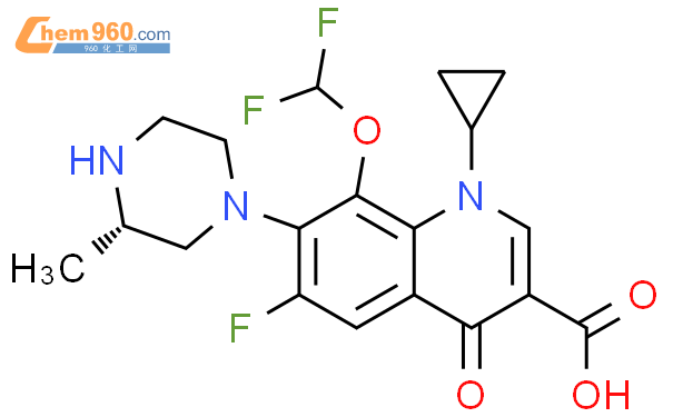 128427 55 4 3 Quinolinecarboxylicacid 1 Cyclopropyl 8 Difluoromethoxy