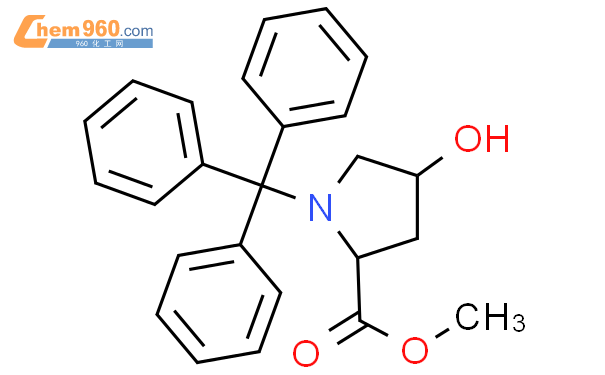 129430 93 9 反式 4 羟基 n 三苯基甲基 l 脯氨酸甲酯CAS号 129430 93 9 反式 4 羟基 n 三苯基甲基 l 脯