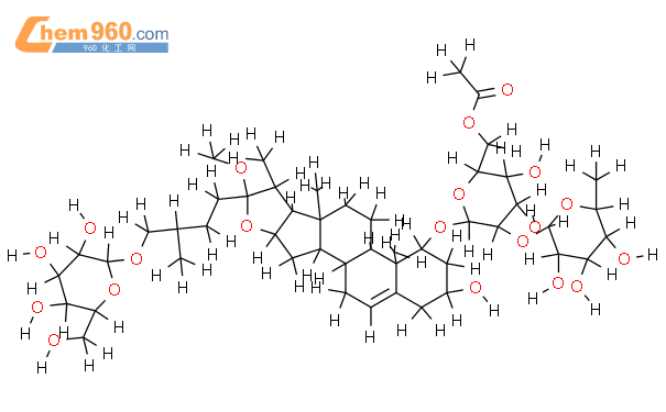 1307709 63 2 25R 26 O Beta D Glucopyranosyl 22alpha Methoxy Furost 5