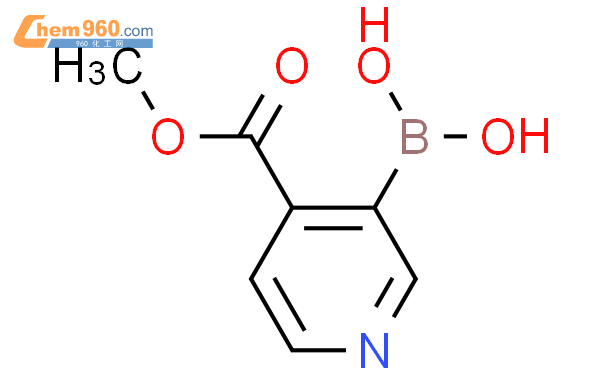 1309981 44 9 4 Methoxycarbonyl pyridin 3 yl boronic acid化学式结构式分子式