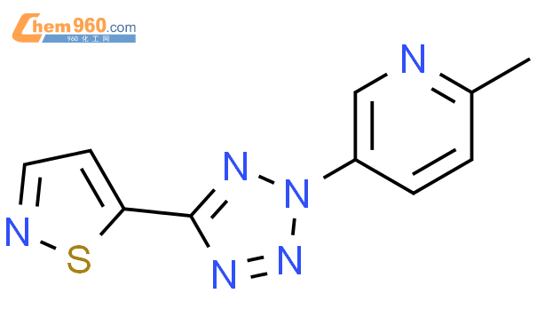 1312367 96 6 5 2 6 methyl 3 pyridyl tetrazol 5 yl isothiazole化学式结构式