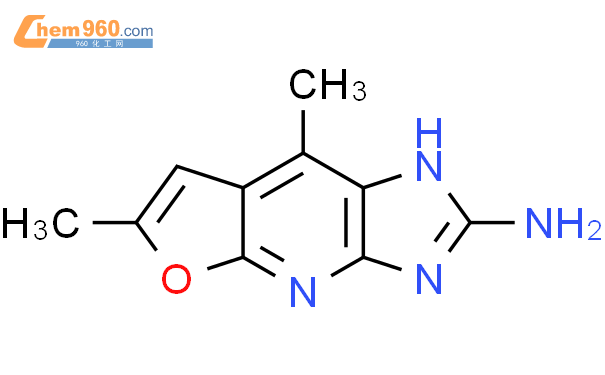 131966 62 6 6 8 dimethyl 1H furo 2 3 b imidazo 4 5 e pyridin 2 amine化学式