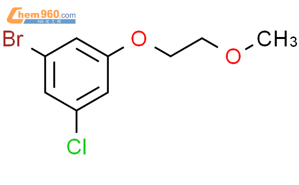 1345471 20 6 1 Bromo 3 chloro 5 2 methoxyethoxy benzene化学式结构式分子式