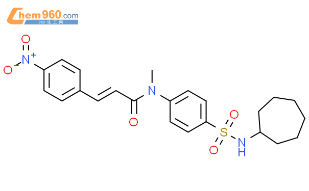 134907 33 8 2 Propenamide N 4 Cycloheptylamino Sulfonyl Phenyl N