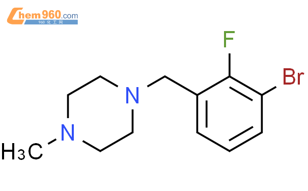 1355247 02 7 1 3 bromo 2 fluorophenyl methyl 4 methylpiperazine化学式