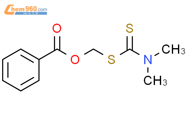 13575 63 8 Carbamodithioic acid dimethyl benzoyloxy methyl ester化学式