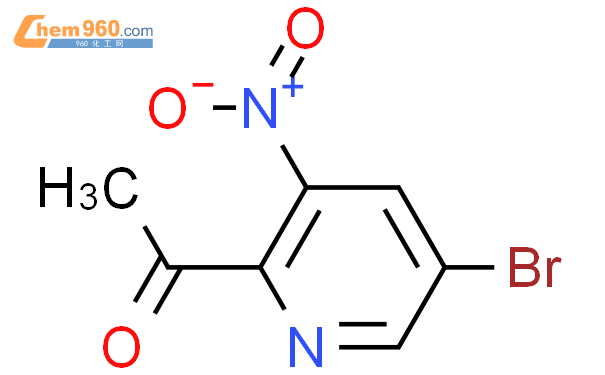 1363382 81 3 1 5 Bromo 3 nitropyridin 2 yl ethanone化学式结构式分子式mol