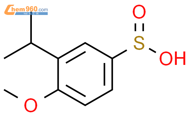 1368586 90 6 Benzenesulfinic acid 4 methoxy 3 1 methylethyl CAS号