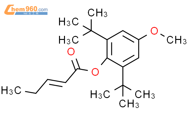 2 6 ditert butyl 4 methoxyphenyl pent 2 enoateCAS号137569 21 2 960化工网