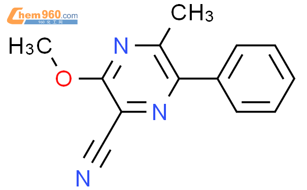 3 methoxy 5 methyl 6 phenylpyrazine 2 carbonitrileCAS号137695 89 7