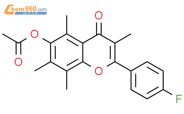 138077 64 2 4H 1 Benzopyran 4 One 6 Acetyloxy 2 4 Fluorophenyl 3 5