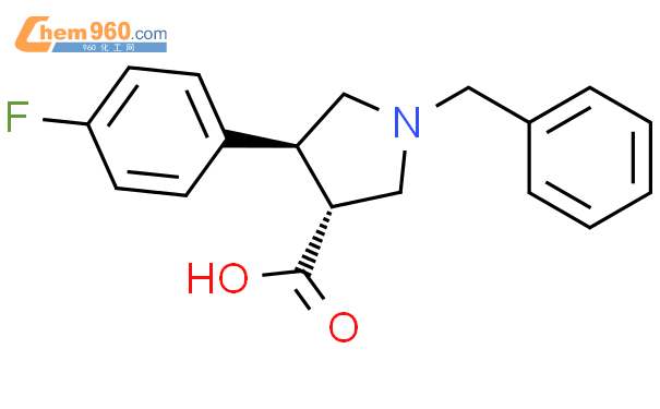 1394827 82 7 3R 4S 1 Benzyl 4 4 Fluorophenyl Pyrrolidine 3